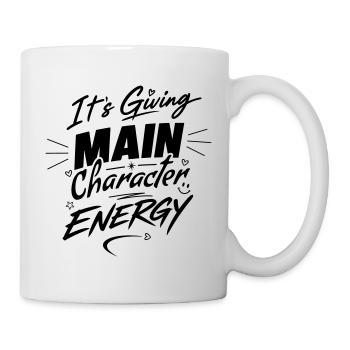 Cela donne de l’énergie au personnage principal – Assumez-le - Mug blanc - blanc - Droite
