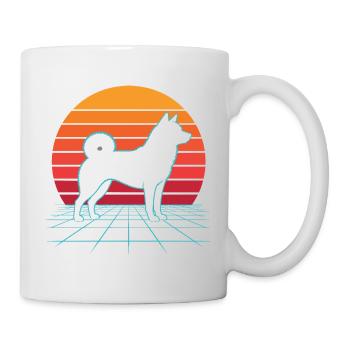 Shiba Inu Retro Kawaii Japanese Doge - Mug - white - Right