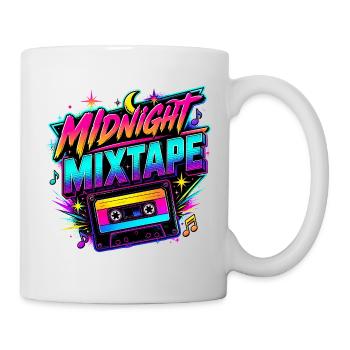 Midnight Mixtape années 80 - Mug blanc - blanc - Droite