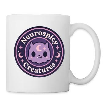 Logo officiel de la marque Neurospicy Creatures - Mug blanc - blanc - Droite