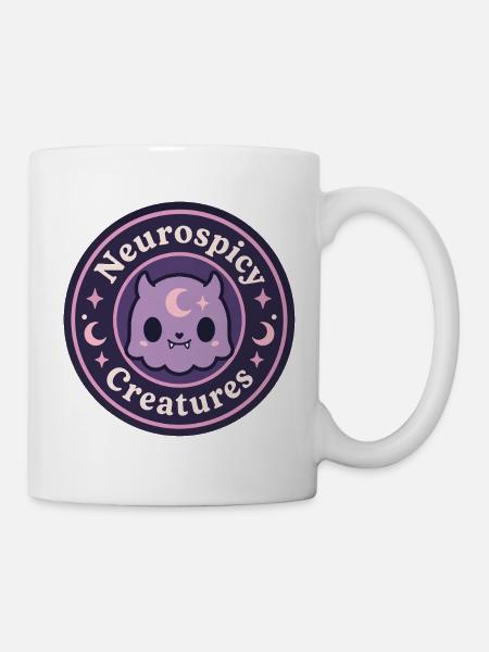 Offizielles Markenlogo von Neurospicy Creatures - Tasse - Weiß