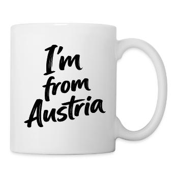 I am from Austria - Tasse - Weiß - Rechts