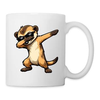 Dabbing Erdmännchen - Tasse - Weiß - Rechts
