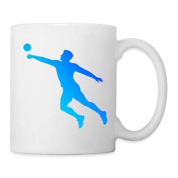 Faustballspielen Geschenkidee für ein Ballsportler - Tasse - Weiß - Rechts