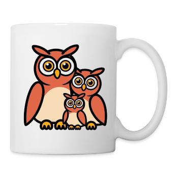Owl family - Mug - white - Right