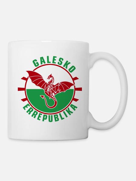 Galesko Errepublika – Walisische Republik - Tasse - Weiß