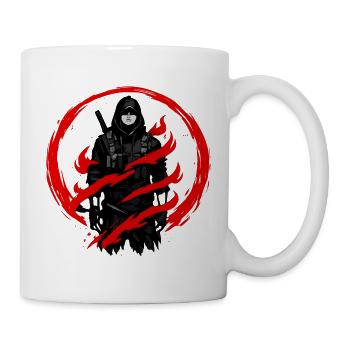 Combattant de l’Ombre dans le Cercle Rouge - Mug blanc - blanc - Droite
