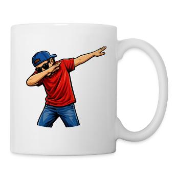 Dabbing Amerikaner - Tasse - Weiß - Rechts