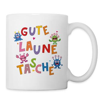 Gute Laune Monster Tasche - Tasse - Weiß - Rechts