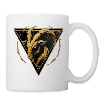 Steinbock-Erdzeichen – Tierkreis von Kék-Ina - Tasse - Weiß - Rechts