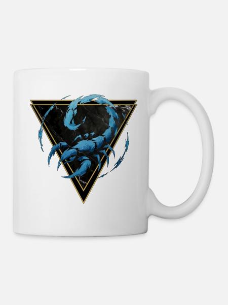 Scorpio Water Sign - Zodiac by Kék-Ina - Mug - white