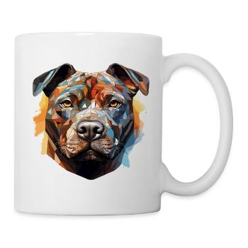 Colorful Polygonal Dog - 052 - Mug - white - Right