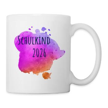 Schulkind 2026 - Tasse - Weiß - Rechts