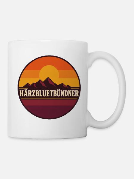 Bündner Härzbluetbündner - Tasse - Weiß