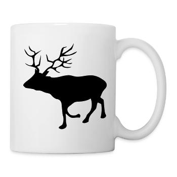 chevreuil - Mug blanc - blanc - Droite