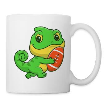 Dino-Gridiron-Niedlichkeit - Tasse - Weiß - Rechts
