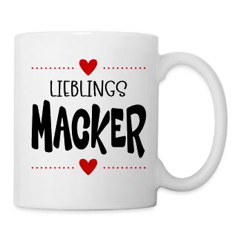 Macker Liebling - Tasse - Weiß - Rechts