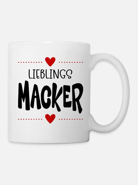 Macker Liebling - Tasse - Weiß