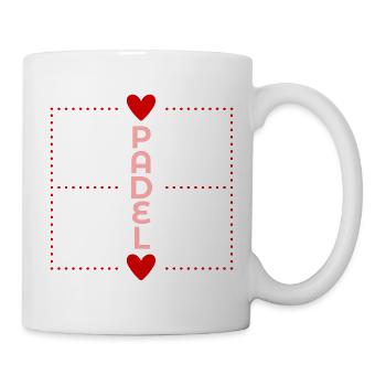 Liebe Padel Tennis - Tasse - Weiß - Rechts
