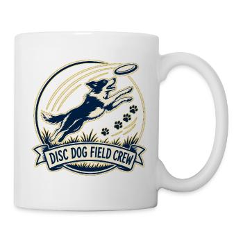 DISC DOG FIELD CREW Hund - Tasse - Weiß - Rechts