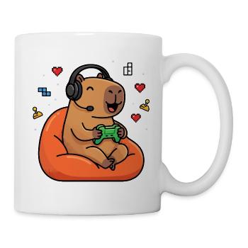 Life is Better with Capybaras - Cute Rodent - Mug - white - Right