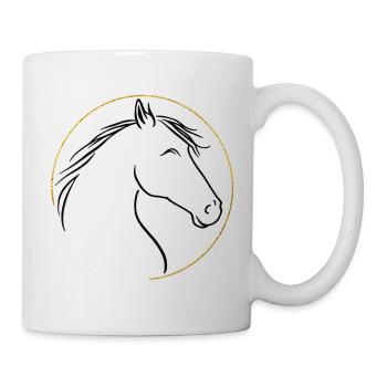 Wilde Mähne, Sanfte Anmut - Tasse - Weiß - Rechts