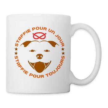 Staffie pour toujours - 025 - Mug blanc - blanc - Droite