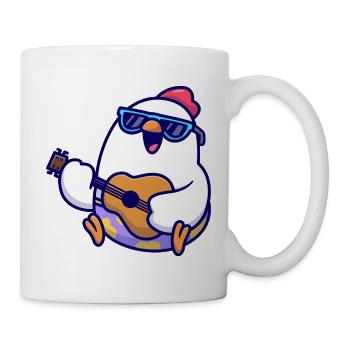 Penguin Guitar Beach Jam - Tasse - Weiß - Rechts