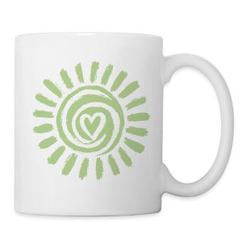 Sun Spiral Heart Green - Mug - white - Right