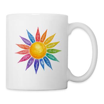 Achtsamkeit ich bin genung - Tasse - Weiß - Rechts