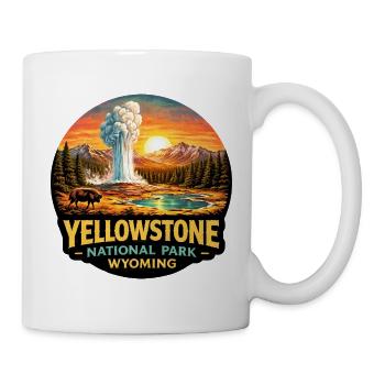 Yellowstone National Park Adventure Nature - Mug - white - Right