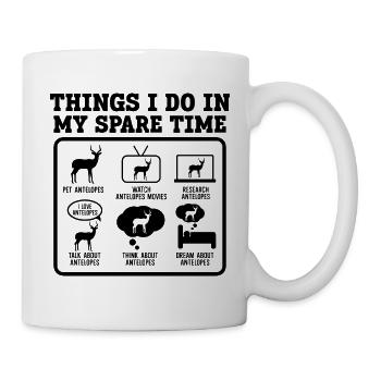 Antelope Humor Saying - Mug - white - Right