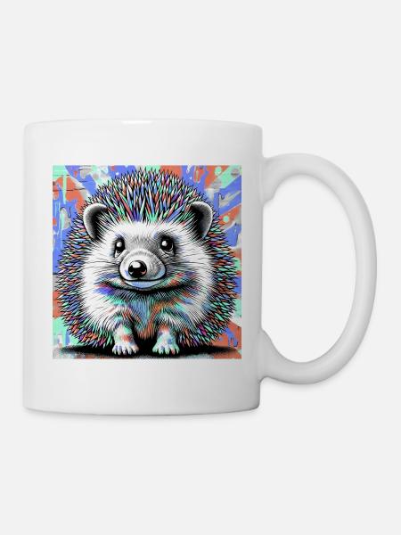 Igel - Tasse - Weiß