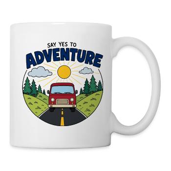 Driving Adventure: Sun and Road - Mug - white - Right
