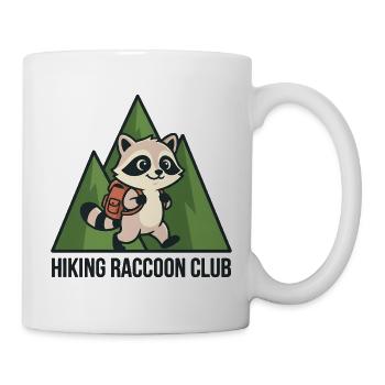 Raton laveur errant dans la forêt - Mug blanc - blanc - Droite