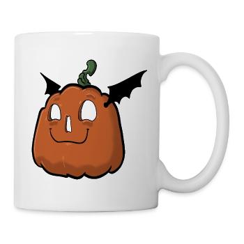Happy pumpkin face - Mug - white - Right