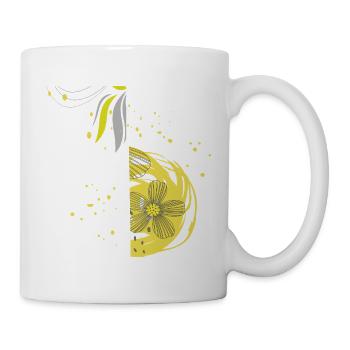 Flower Spiral Ornament - Mug - white - Right