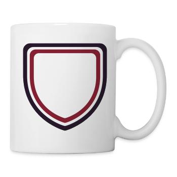 Coat of Arms Frame Bordeaux - Design your own text - Mug - white - Right