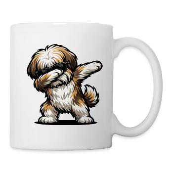 Tappage de Lhassa Apso - Mug blanc - blanc - Droite