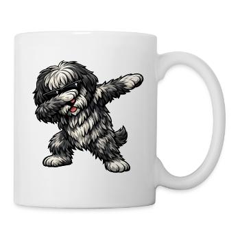 Dabbing Bergamo Shepherd Dog - Mug - white - Right