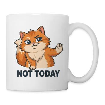 Not Today – Sassy Cat - Tasse - Weiß - Rechts