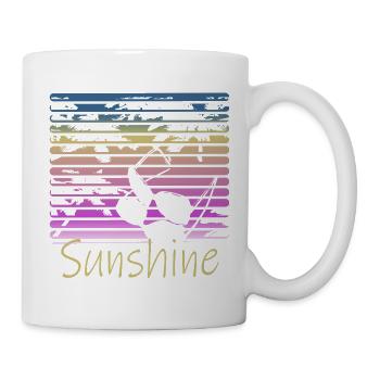 Sunshine Retro Sunglasses - Mug - white - Right