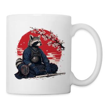  Waschbären-Kendo Karate Judo Akido Martial Arts - Tasse - Weiß - Rechts