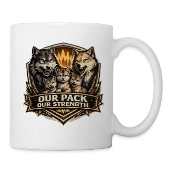 Blason de l’Unité de la Meute - Mug blanc - blanc - Droite