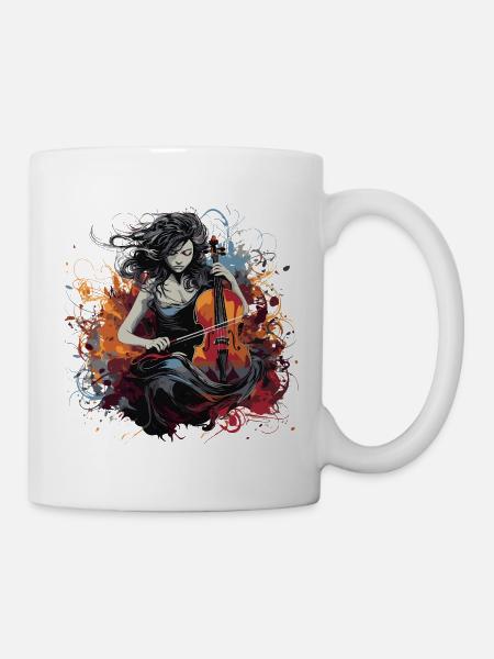 Cellospieler Cellist-Musikerin - Tasse - Weiß