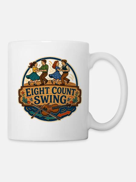 EIGHT COUNT SWING - Tasse - Weiß