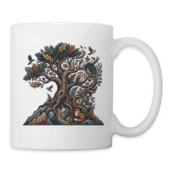 Waldbaum der Nachtwesen - Tasse - Weiß - Rechts