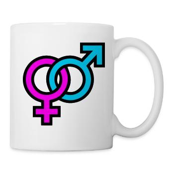 Gender Symbole Grafik - Tasse - Weiß - Rechts