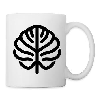 Monstera-Blatt - Tasse - Weiß - Rechts