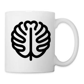 tropisches Blatt - Tasse - Weiß - Rechts